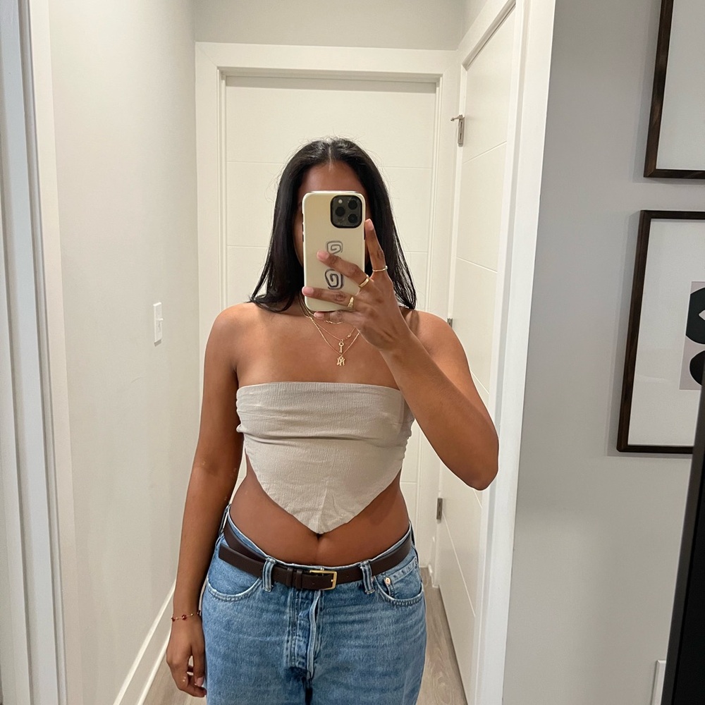 Stylish Cream Women's Top